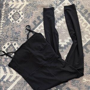 All In Motion Women's Everyday Soft Active Bodysuit MEDIUM Black Moisture Wick